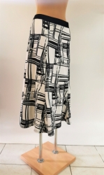 originální dílová sukně, černo-bílý vzor